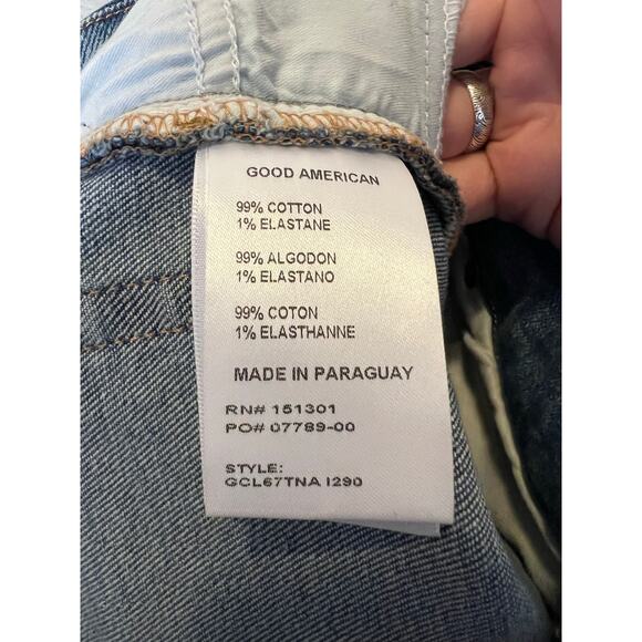 GOOD AMERICAN Good Classic Indigo Skinny Jean 27 Stretch Denim High Rise - Picture 10 of 11